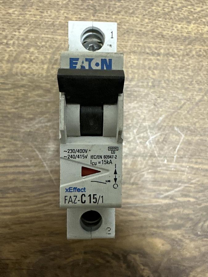 Used Eaton,FAZ-C15/1-SP,Circuit Breaker