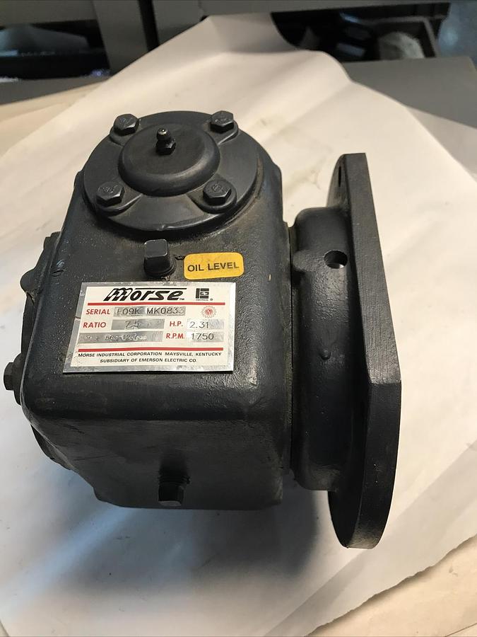 Used Morse,MK0833 20GSF-56C-125,Gear Reducer Ratio 7.5