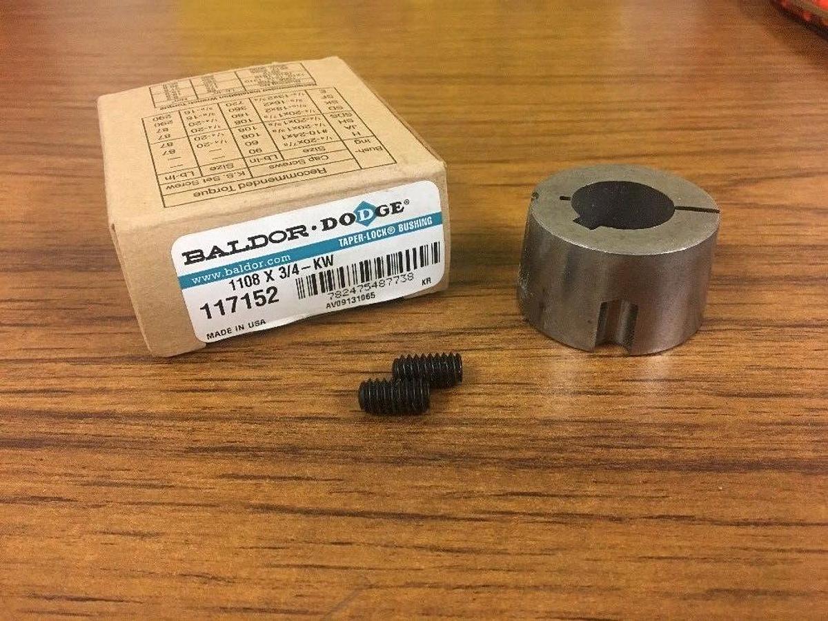 Used BALDOR DODGE,117152,TAPER LOCK BUSHING Lot Of 3