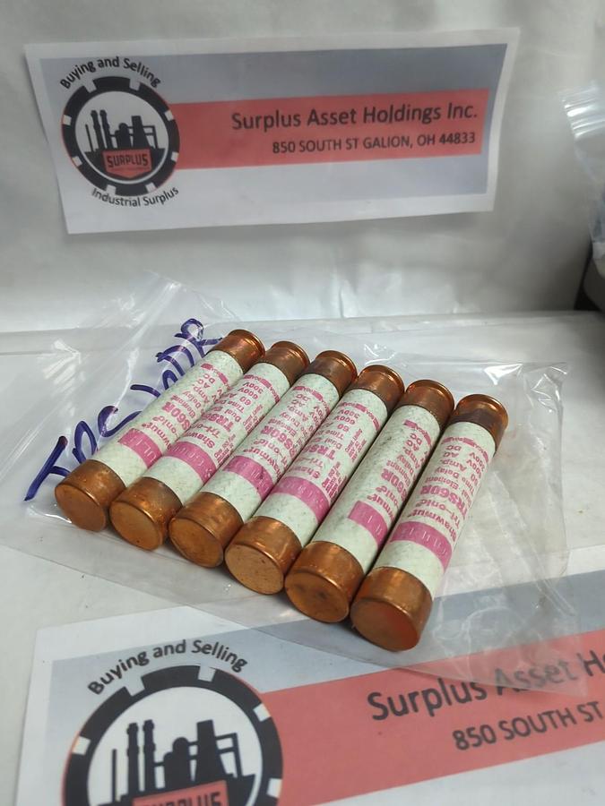 GOULD SHAWMUT,TRS60R,TRI-ONIC FUSE 60 AMP LOT OF 6 NOS