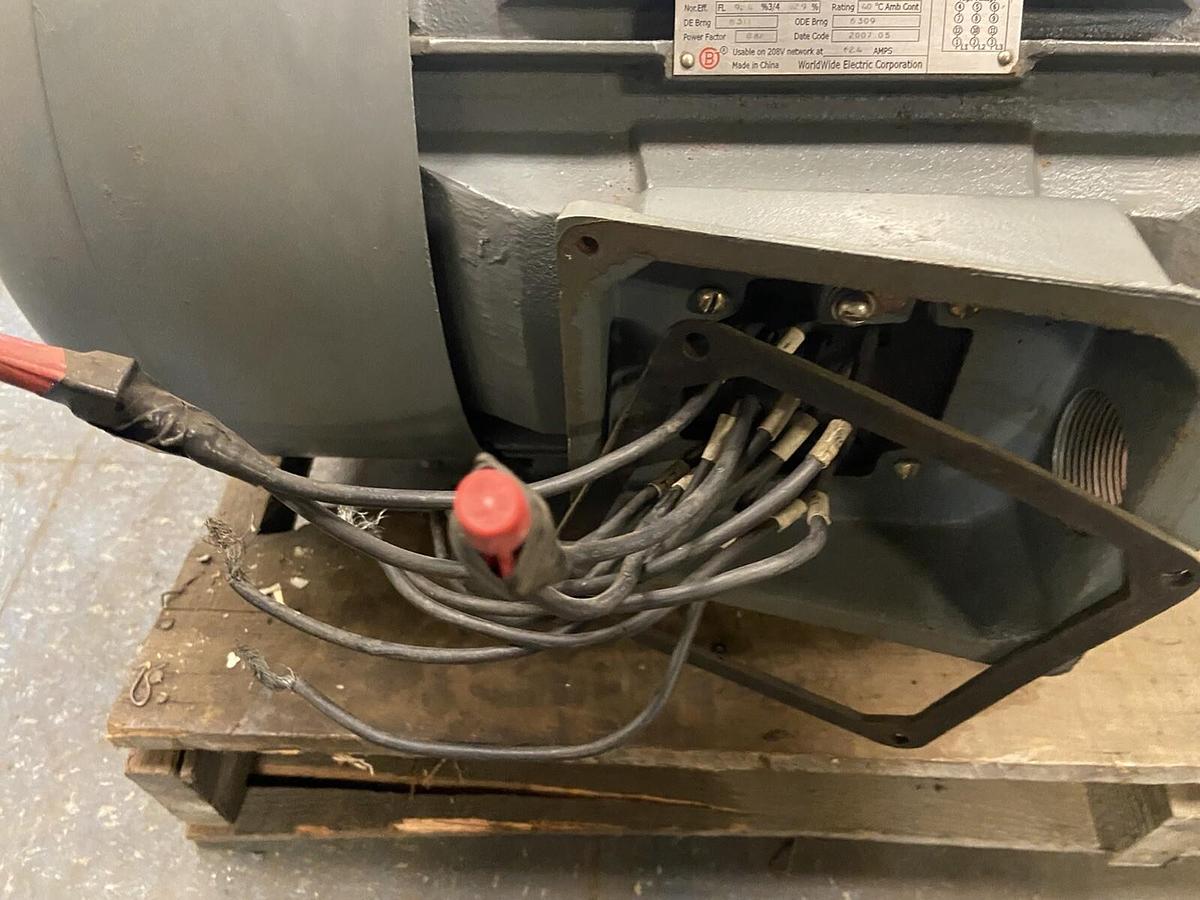 Used WorldWide,WWE25-18-284TC,25Hp Motor 1775RPM 230/460V Frame 284TC