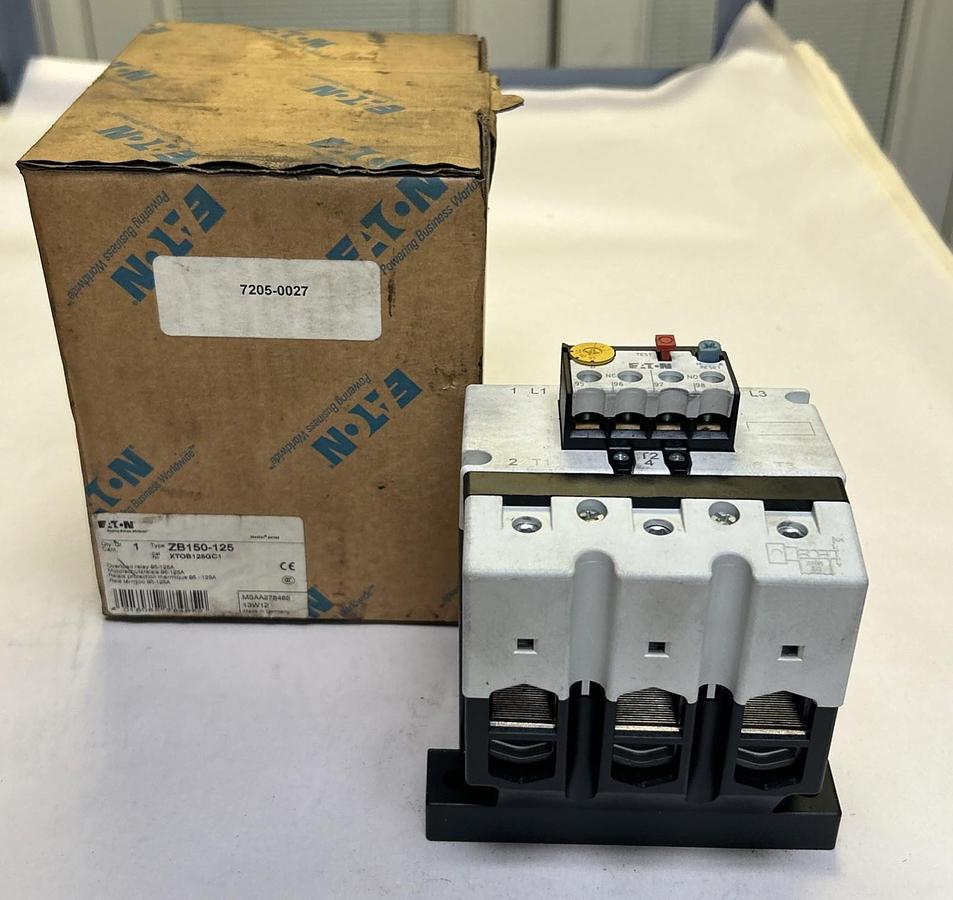 EATON,ZB150-125,OVERLOAD RELAY NOS