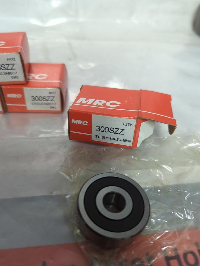 MRC,300SZZ,RUBBER SEALED BALL BEARING LOT OF 4 NOS