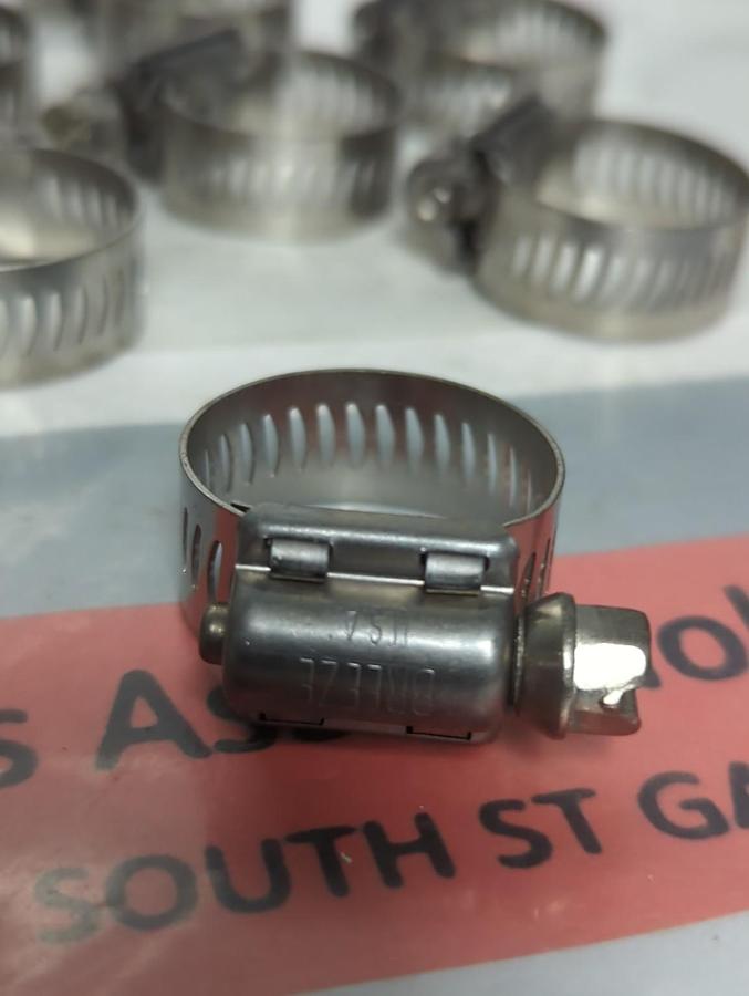 BREEZE,63010,STAINLESS STEEL HOSE CLAMP 1/2-1-1/16 INCHES BOX OF 10 NOS