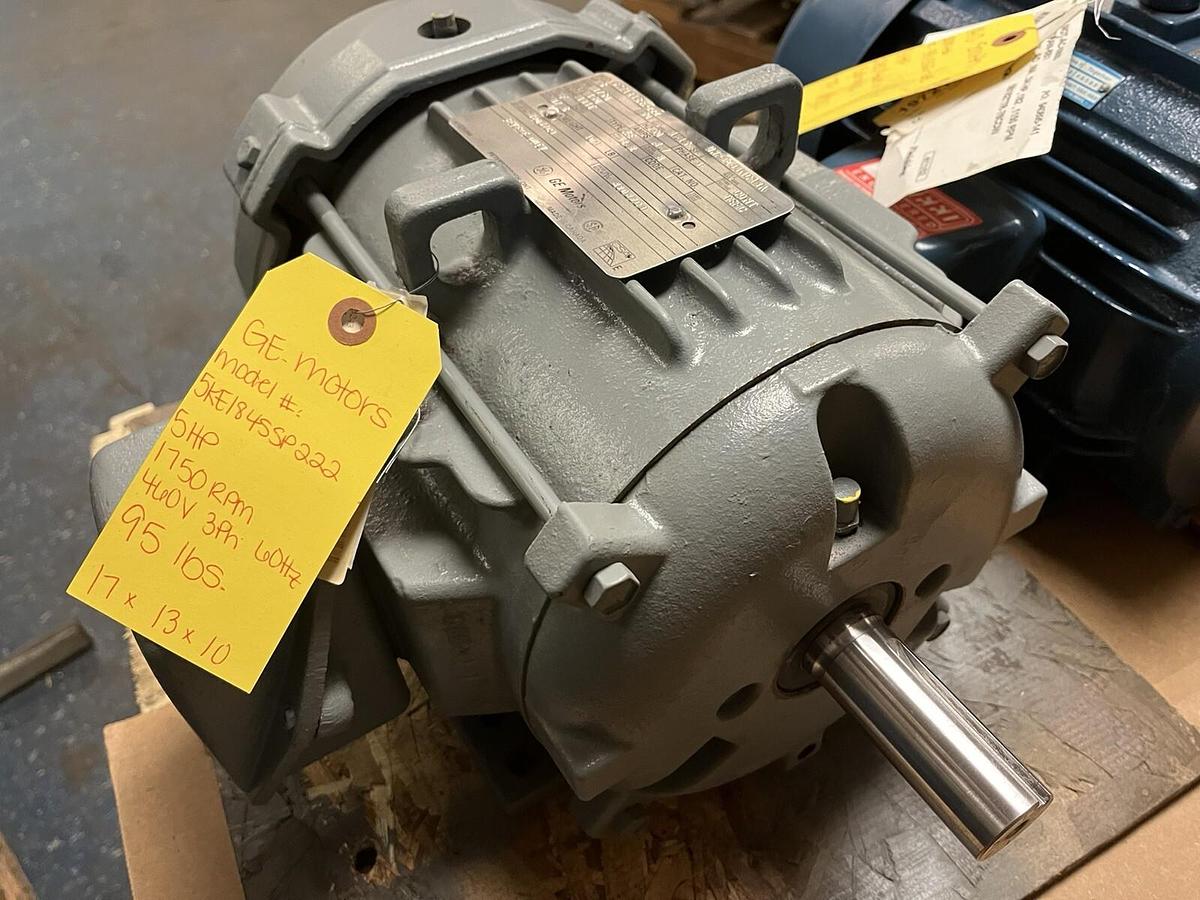 GE,5KE184SSP222,SEVERE DUTY MOTOR 5HP 1750RPM 460V 3PH 184T
