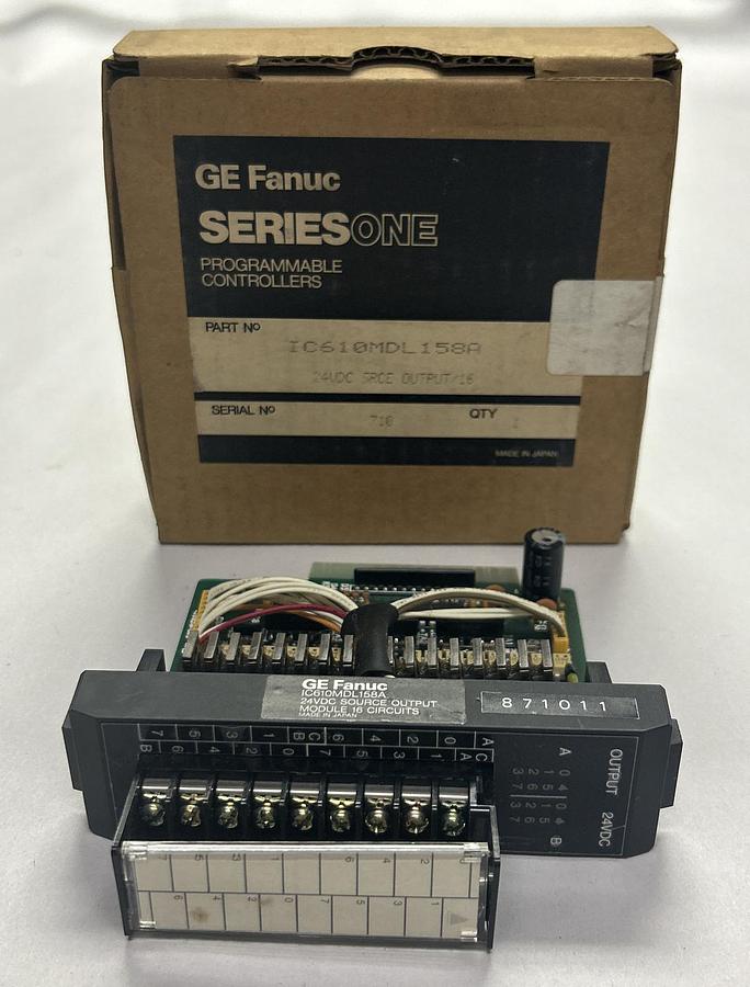 Used GE FANUC,IC610MDL158A,OUTPUT MODULE NEW