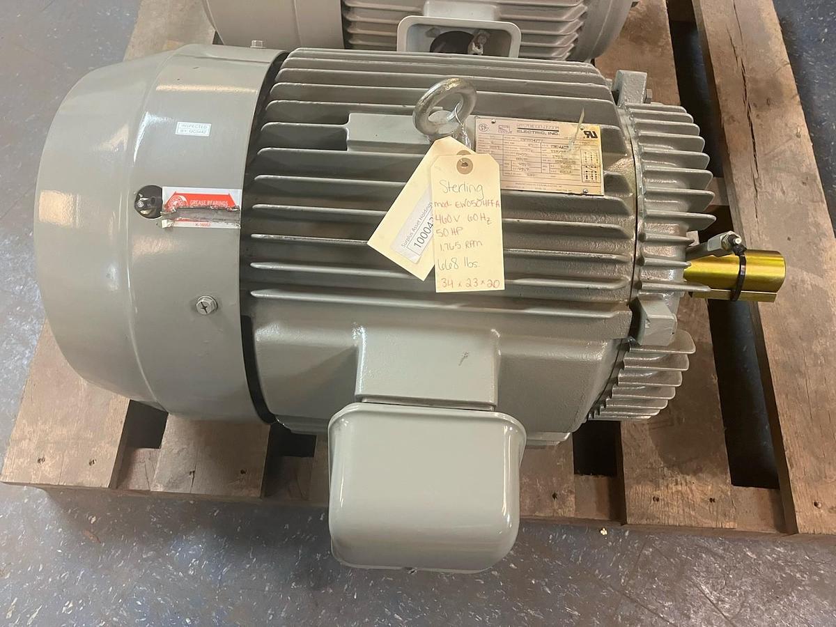 STERLING,EW0504FFA,MOTOR 50HP 3PH 1765RPM 326T