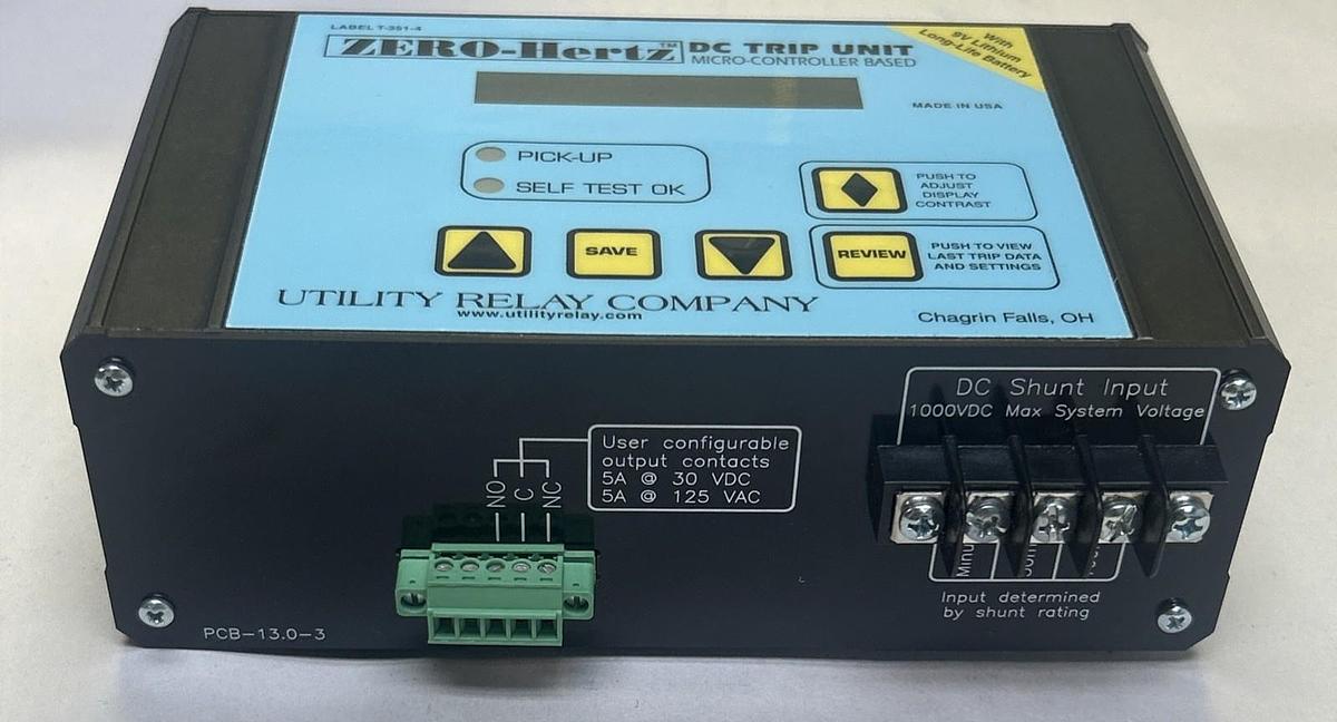 ZERO-HERTZ,B-203,MICRO-CONTROLLER DC TRIP UNIT NOS