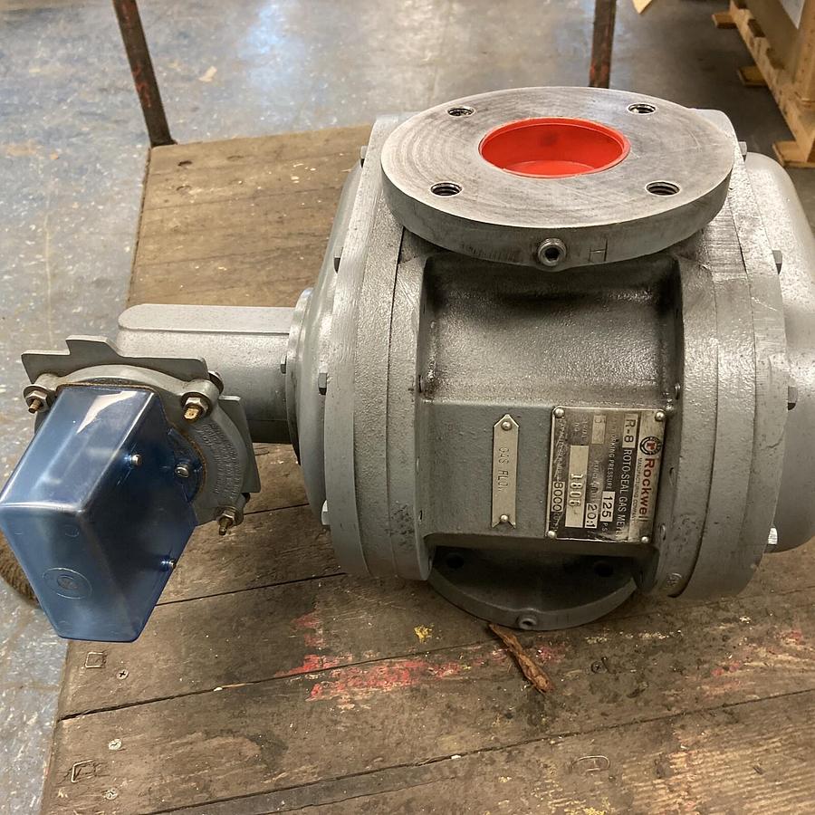 ROCKWELL,NA,ROTO-SEAL POSITIVE DISPLACEMENT GAS METER 125PSI Range 20:1