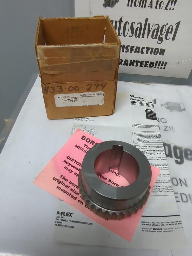 KOP-FLEX,1-1/2W,FHUB 1.999 INCH BORE  1/2 INCH X 1/4 INCH KW NOS