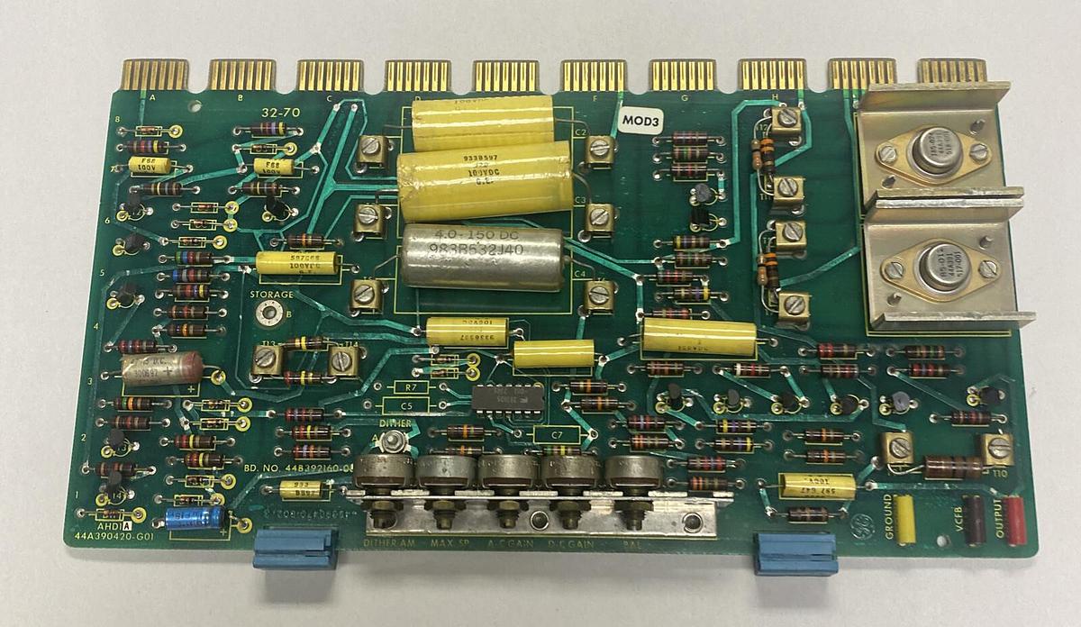 Used GE GENERAL ELECTRIC,AHD1A 44A390420-G01, CIRCUIT BOARD