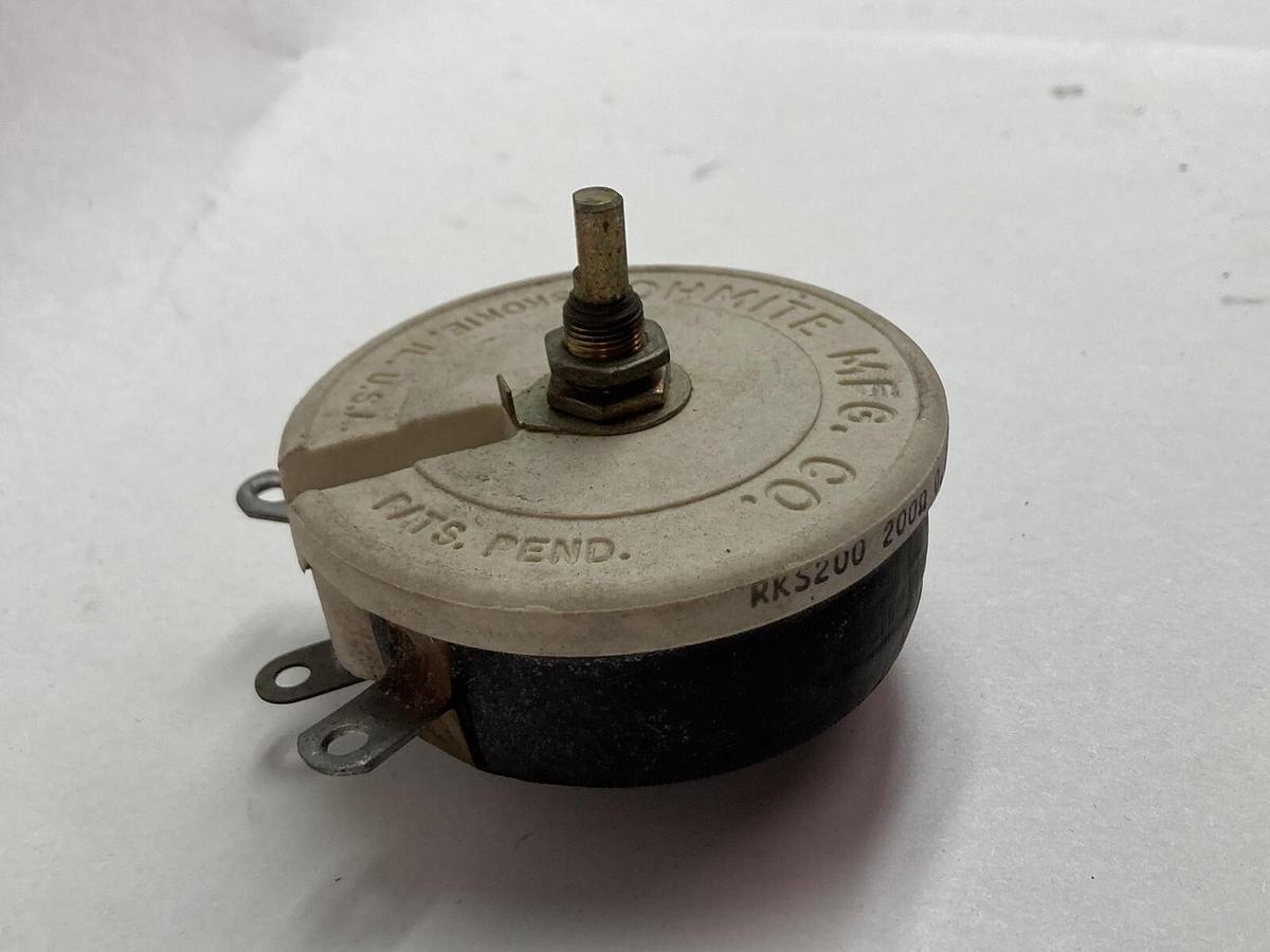 Used Ohmite,RKS200,Resistor 100 Watts 200 OHM