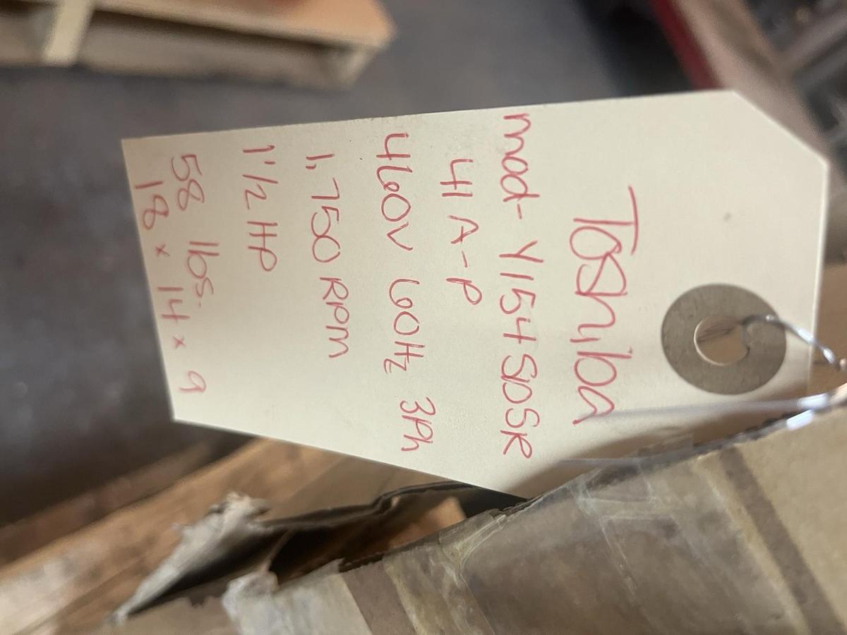 TOSHIBA,Y154SDSR41A-P,EQP GLOBAL SD MOTOR 1.5HP 1750RPM 3PH 145T