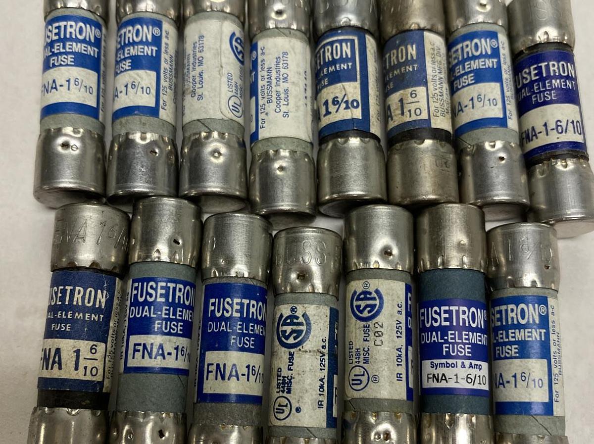 Cooper Bussmann,FNA 1-6/10,FUSE 1-6/10 AMP Lot of 14 NOS