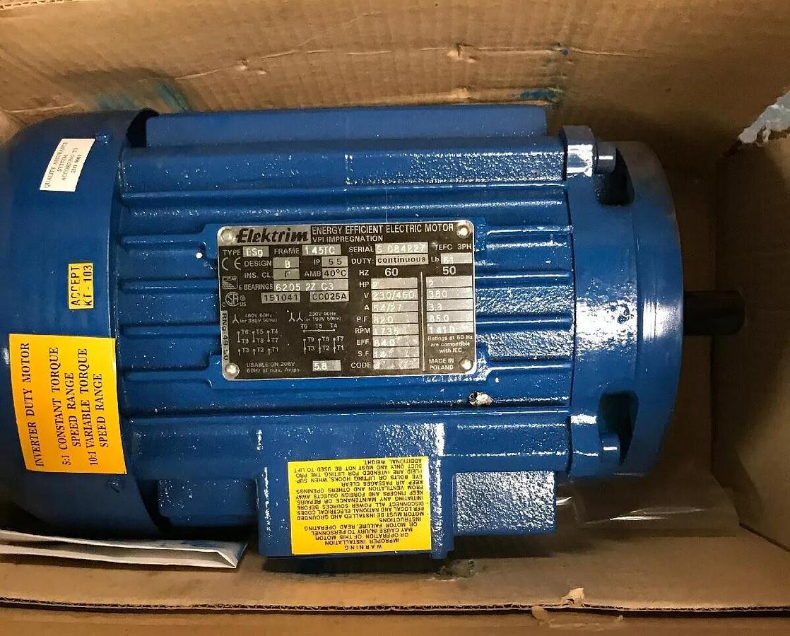 Elektrim,15TC ESg,Motor 2 HP 230/460V 1735 RPM  Frame