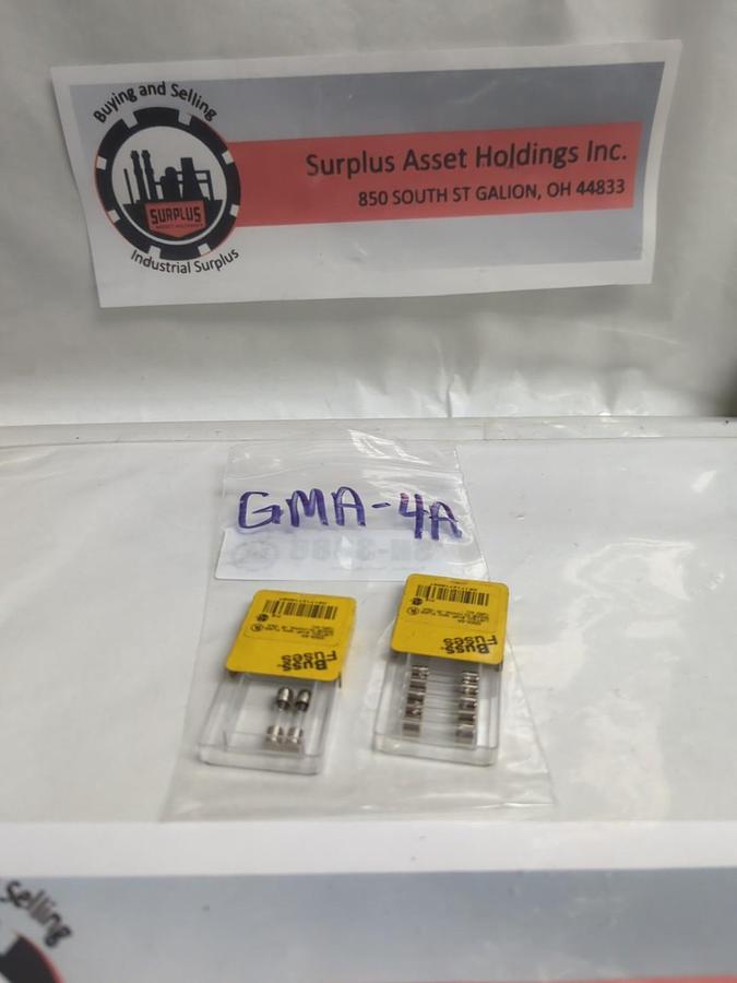 COOPER BUSSMANN,GMA-4A,4 AMP FUSE LOT OF 7 NOS