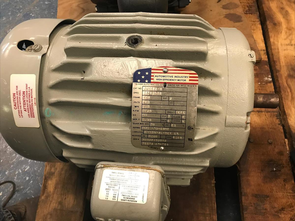 Baldor,CM3689-4,High Efficiency Motor 2HP 1725RPM 460V Frame 184