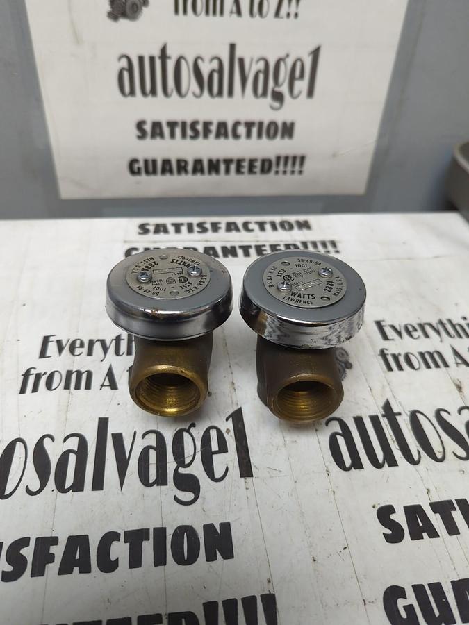 LAWRENCE,59-49-SA ASSE-1001 288A,ANTI-SIPHON VACUUM BREAKER 1 INCH LOT OF 2 NOS
