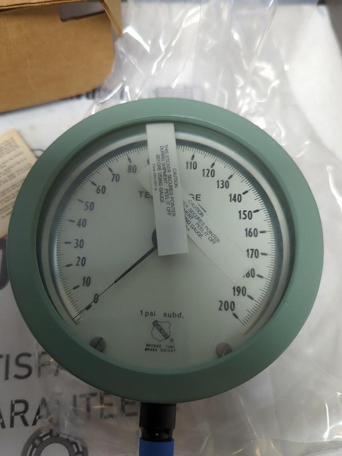 ASHCROFT,45-1082-AS-021,4-1/2 IN TEST GAUGE200 PSI 1/4 IN NPT NOS