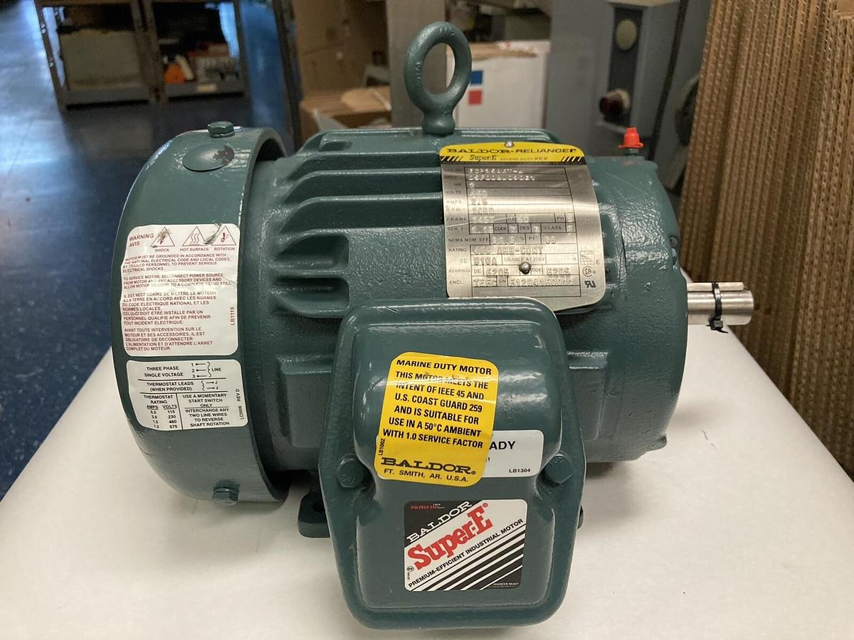 Baldor,ECP3586T-4,2 HP Motor 3450 RPM 460 Volts 145T Frame