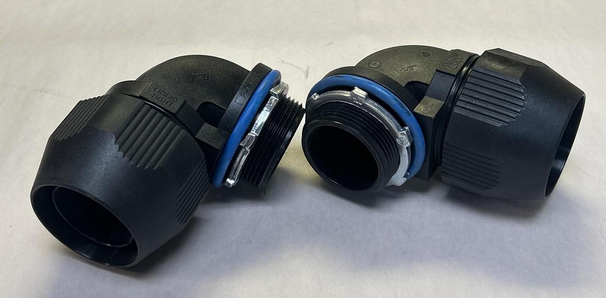 THOMAS & BETTS,LT9150P,1.5 INCH 90 DEG BULLET CONNECTOR NOS