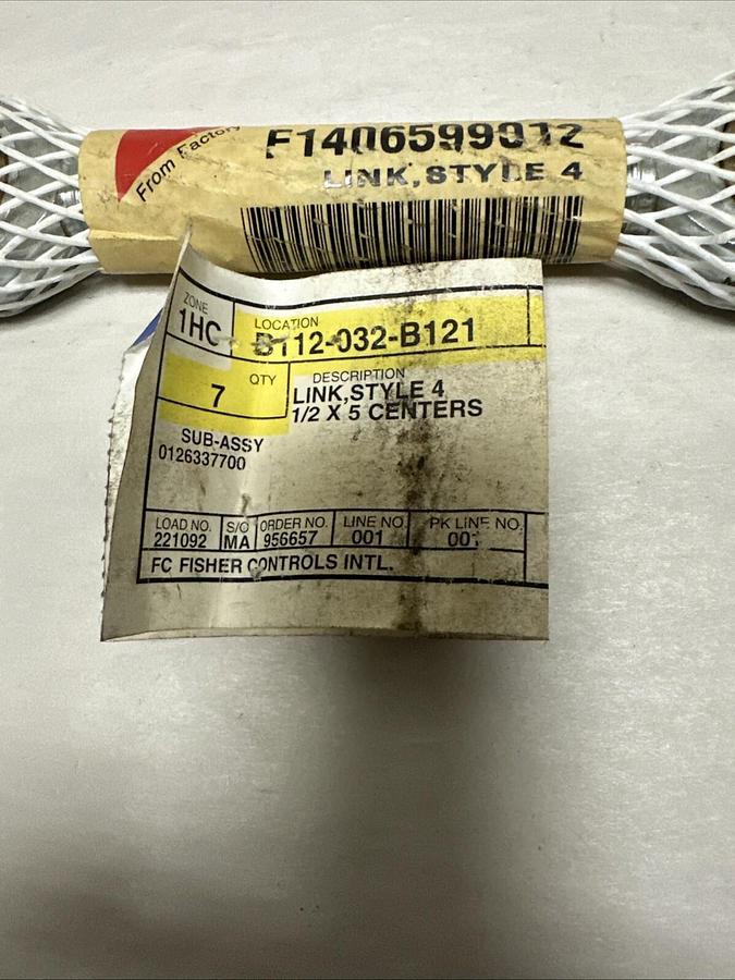 Used Fisher Controls,F1406599012,1/2x5 Link Style 4