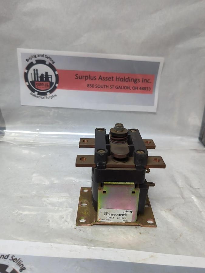 Used FSIP/GE,CTTA300AH124XN,TYPE A CONTACTOR 24 VOLT 225 AMP PRE-OWNED