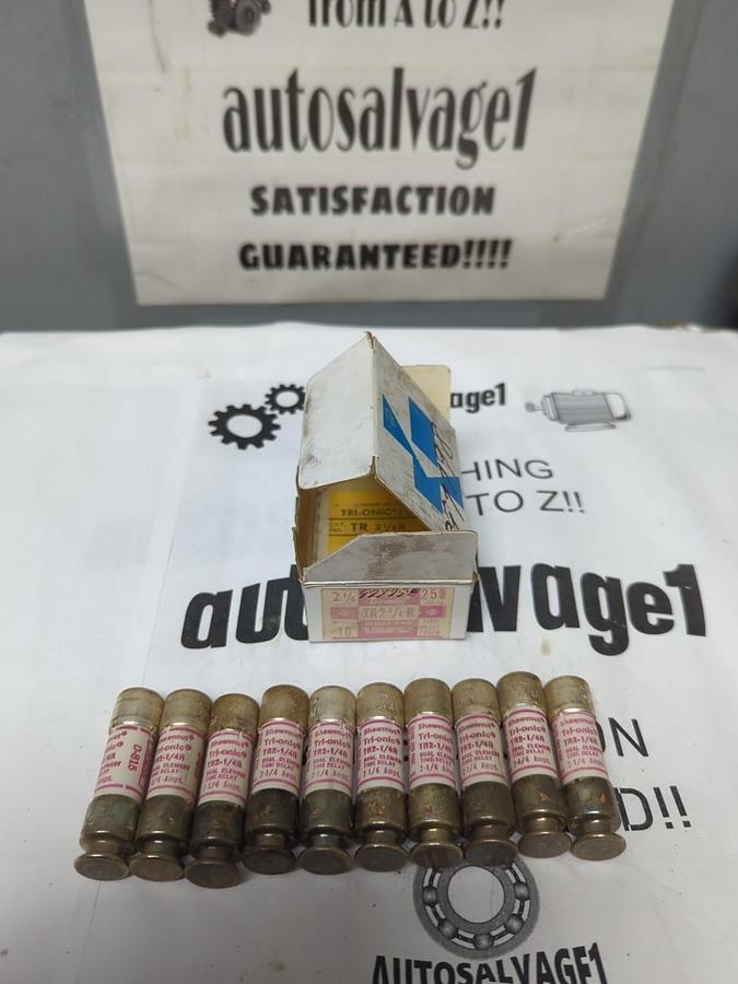 GOULD SHAWMUT,TR 2-1/4R,TRI ONIC 2-1/4 AMP FUSES BOX OF 10 NEW