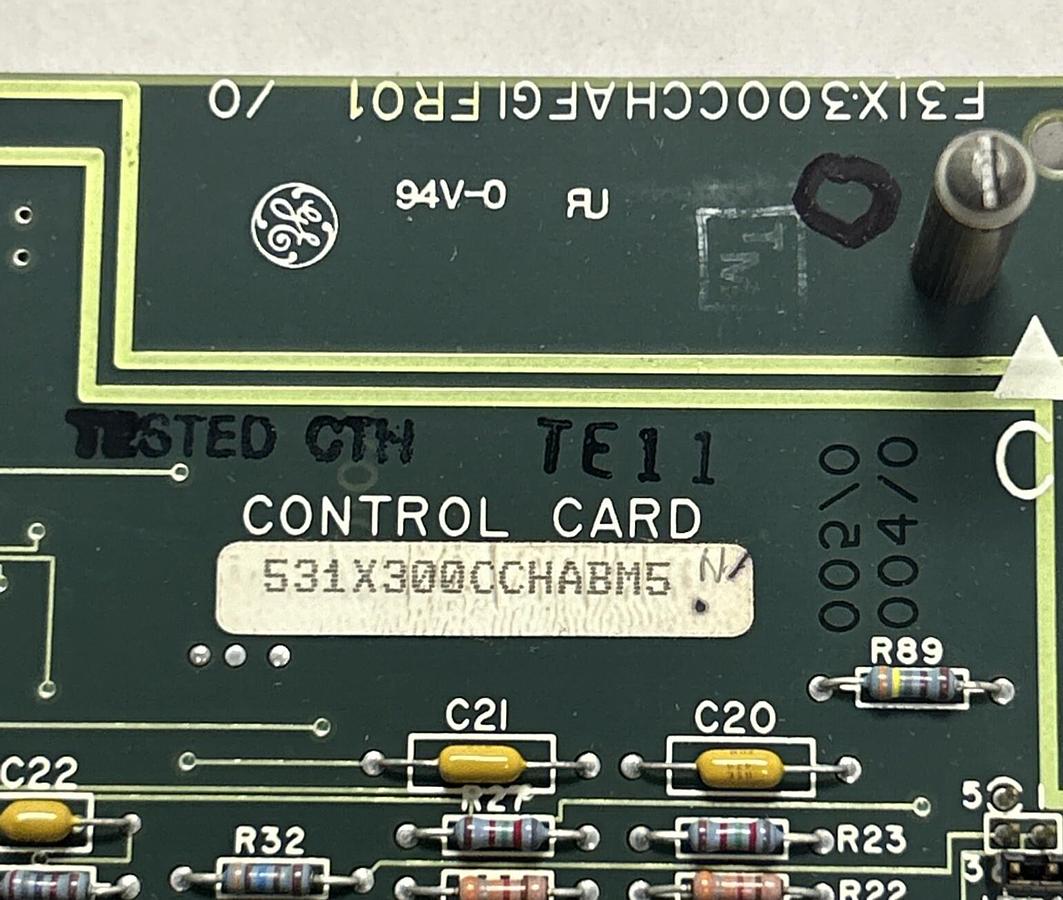 Used GENERAL ELECTRIC,531X300CCHABM5,CONTROL BOARD