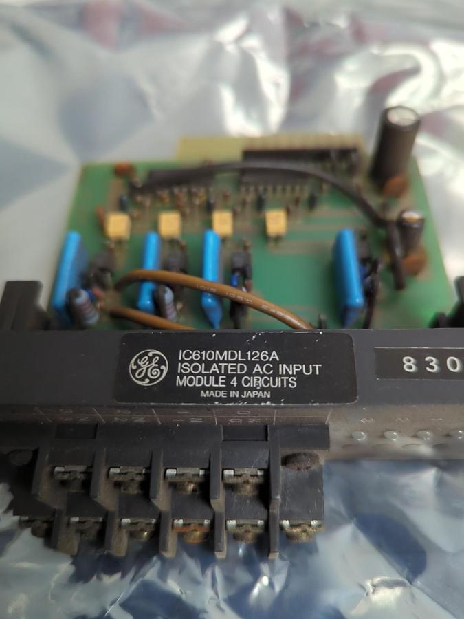 Used GE,IC610MDL126A,ISOLATED AC INPUT MODULE 4 CIRCUITS PRE-OWNED
