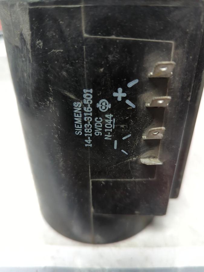 Used SIEMENS,14-183-316-501,COIL 9V DC N-1044 PRE-OWNED