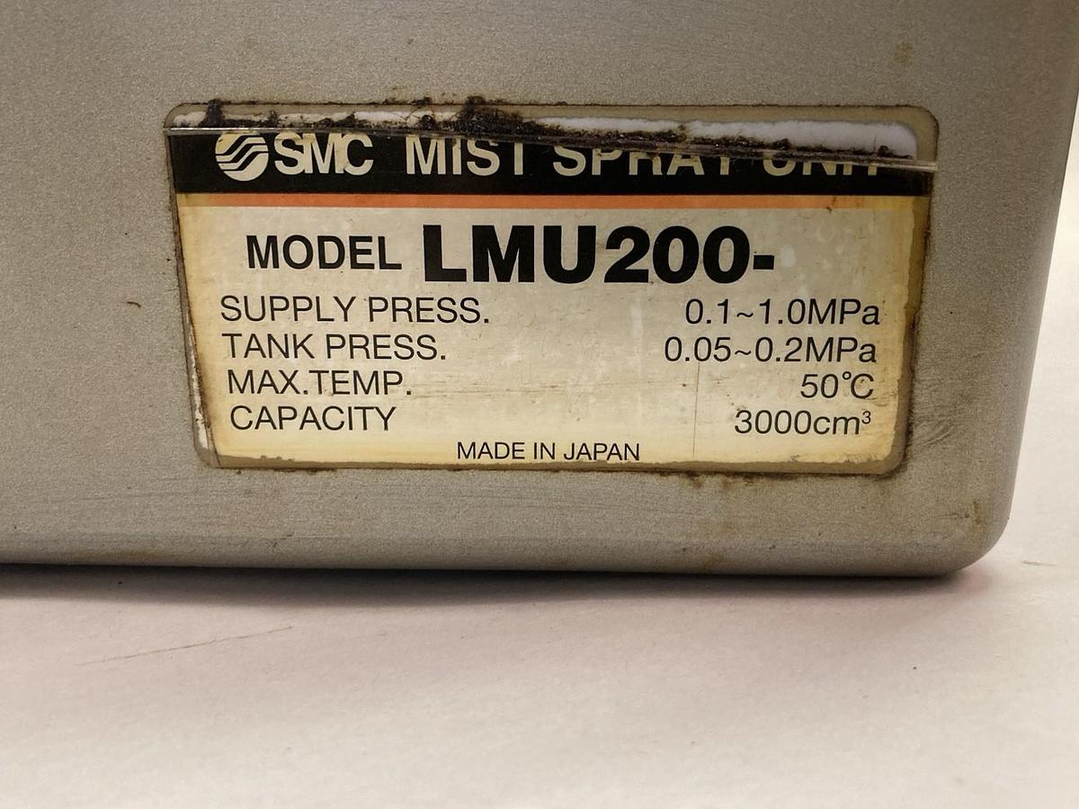 Used SMC,Model LMU200,Spray Unit 0.1-1.0MPa