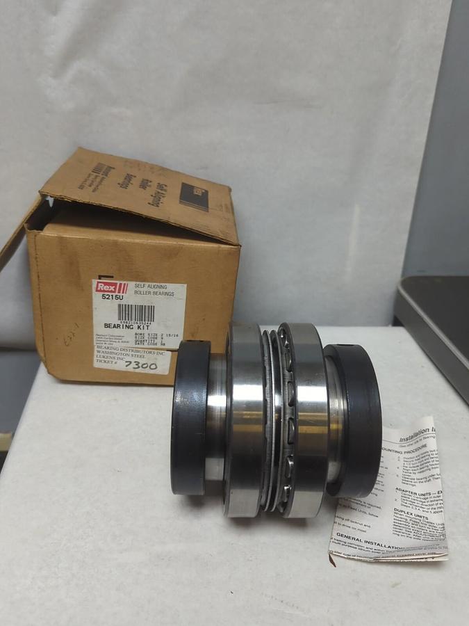 REX,6215U,UNMOUNTED SPHERICAL ROLLER BEARING INSERT 2-15/16 INCH BORE NOS