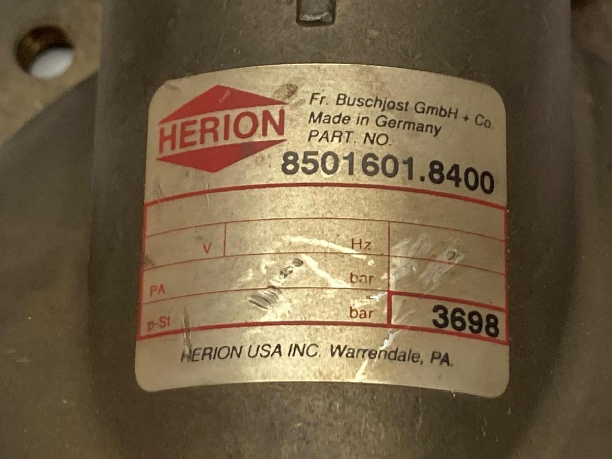 Used Herion,8501601.8400,Valve