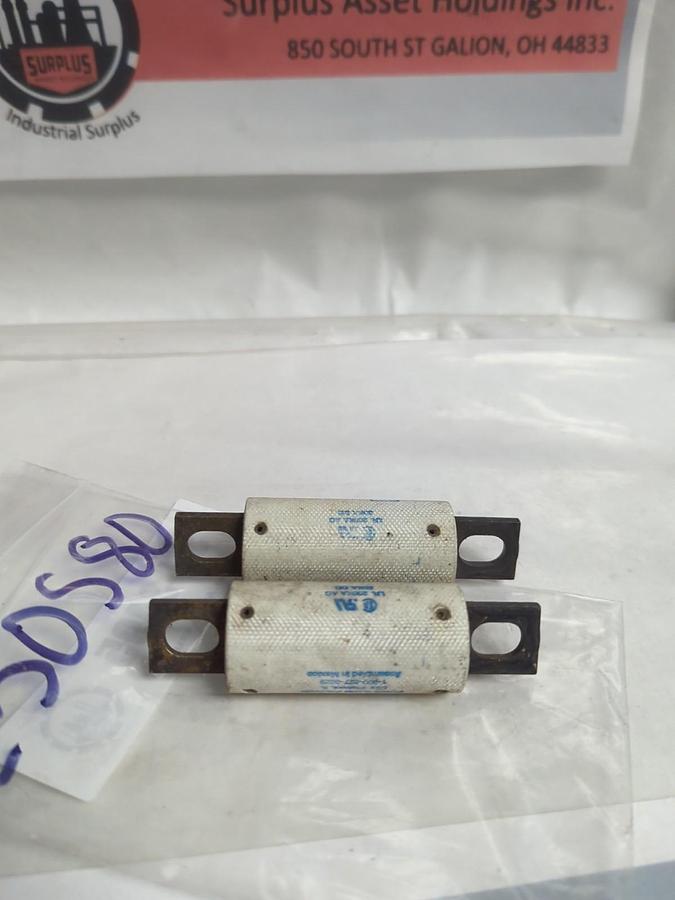 Used LITTELFUSE,L50S-80,POWR-GARD 80 AMP FUSE LOT 2 OF PRE-OWNED