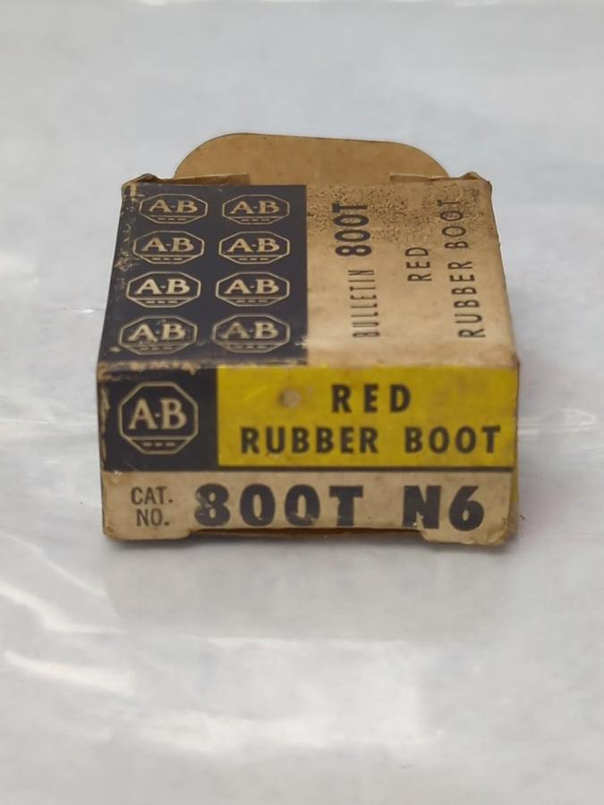 ALLEN BRADLEY,800T N6,RED RUBBER BOOT NOS