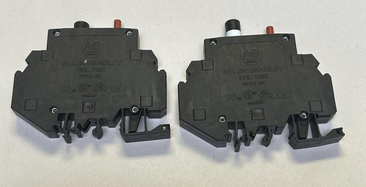 ALLEN BRADLEY,1492-GH010,MINIATURE CIRCUIT BREAKER 1AMP 250V 1P LOT OF 2 NOS