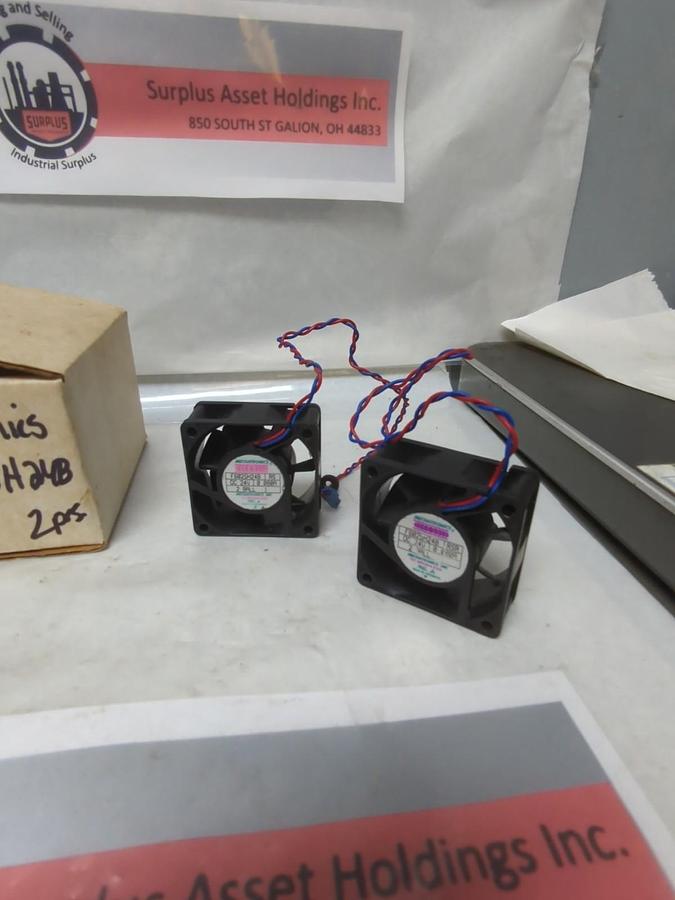 Used MECHATRONICS,F6025H24B,AXIAL FAN 24V 0.080A LOT OF 2 PRE-OWNED