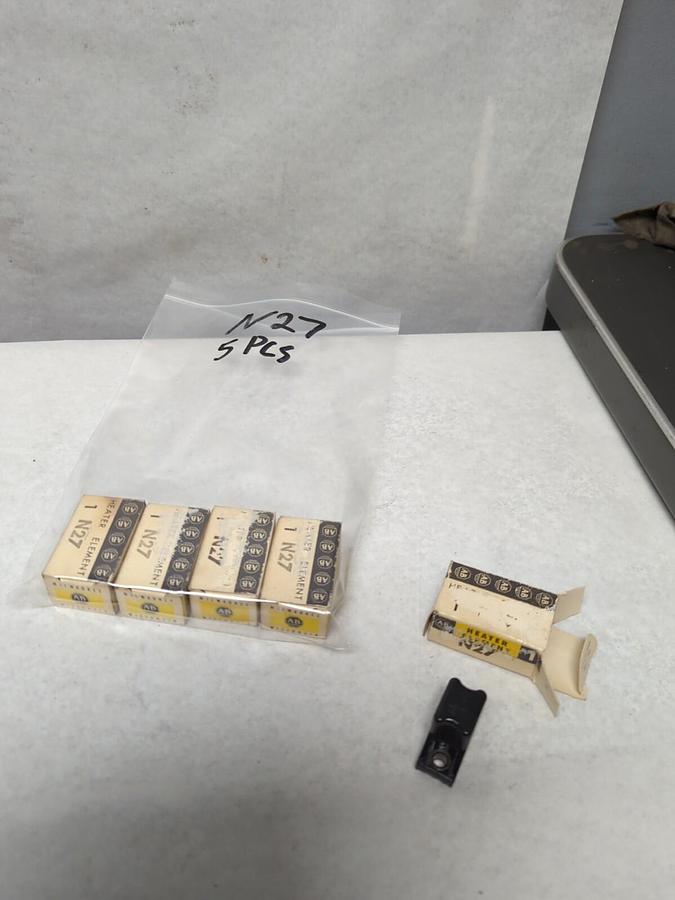 ALLEN BRADLEY,N27,OVERLOAD RELAY HEATER ELEMENT LOT OF 5 NOS