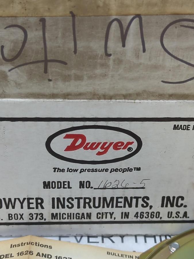 DWYER,1626-5,DIFFERENTIAL PRESSURE SWITCH NOS