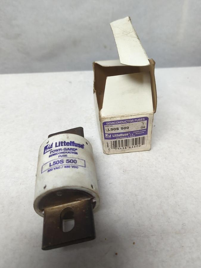 LITTELFUSE,L50S 500,SEMI-CONDUCTOR FUSE 500 AMP NOS
