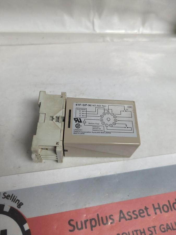 Used OMRON,61F-GP-N,FLOATLESS LEVEL SWITCH 120VAC PRE-OWNED
