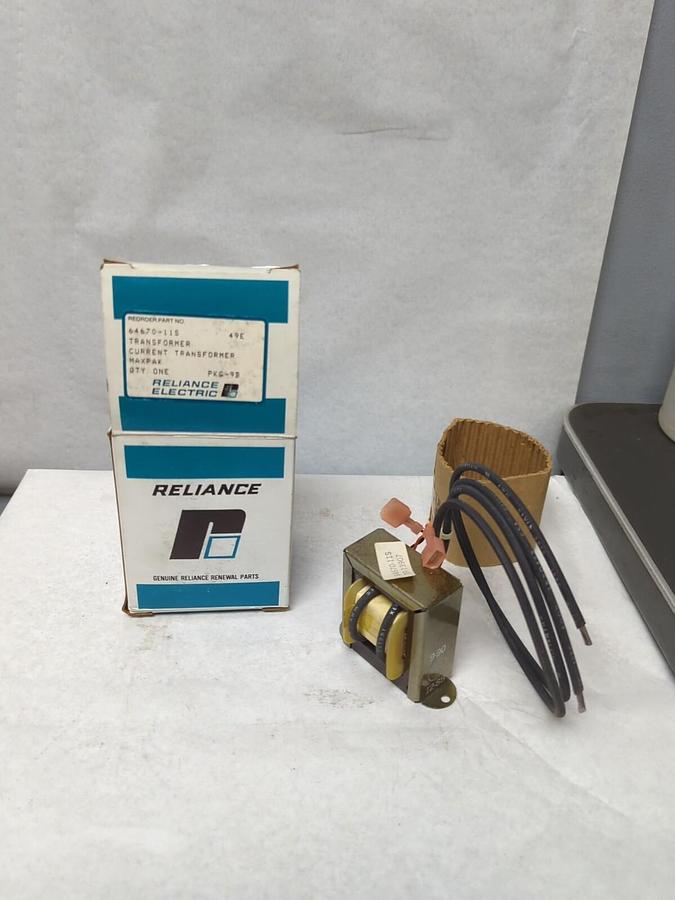 RELIANCE ELECTRIC,64670-11S,TRANSFORMER NOS