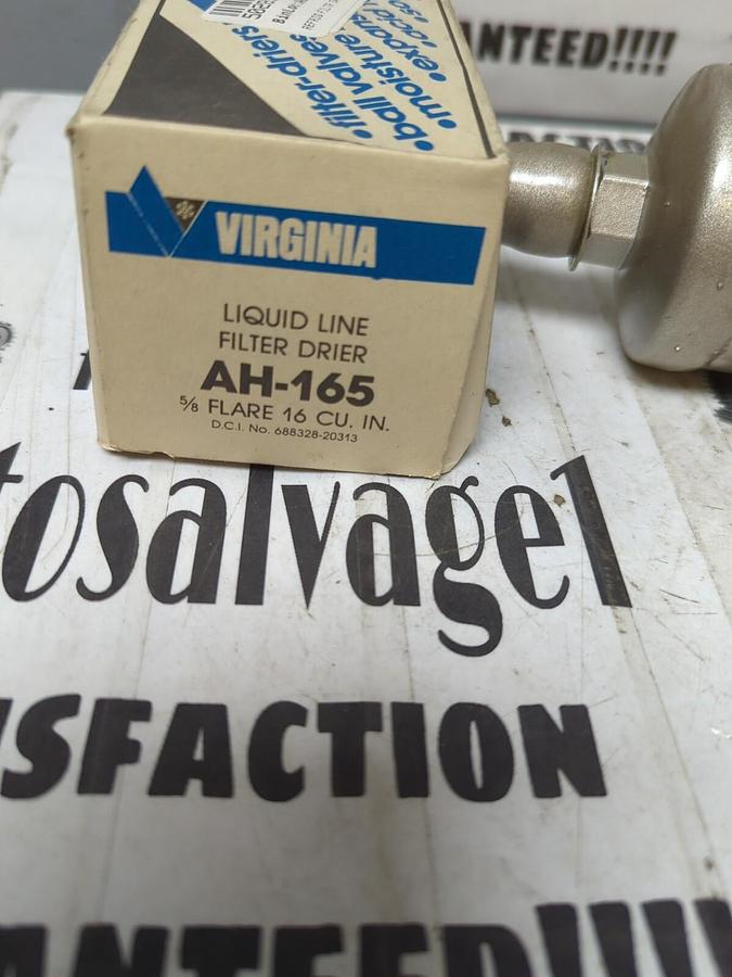 VIRGINIA,AH-165,LIQUID LINE FILTER/DRIER 5/8 INCH FLARE 16 CU. INCH NOS