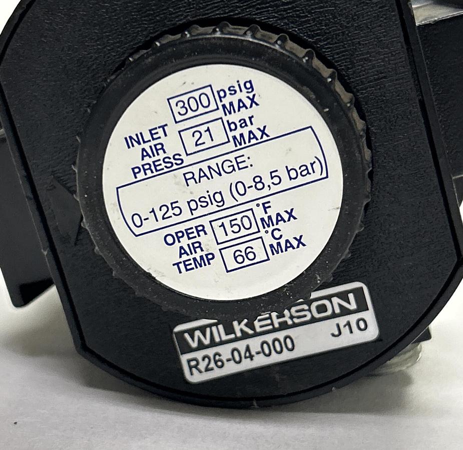 Used WILKERSON,R26-04-000,PNEUMATIC REGULATOR 1/2IN