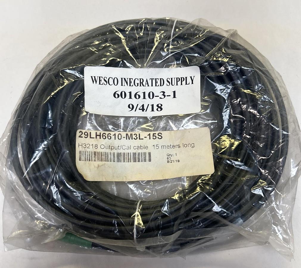 WESCO,29LH6610-M3L-15S,OUTPUT CABLE 15 METERS NOS