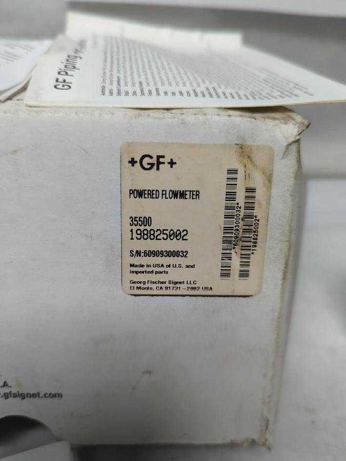 GEORGE FISCHER+SIGNET,35500,POWERED FLOWMETER WITH MOUNTING KIT NOS