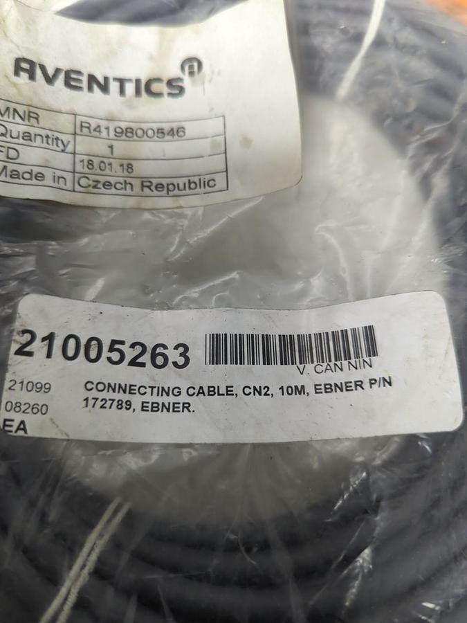 AVENTICS,R419800546,ROUND PLUG CONNECTOR 10M FD 18.01.18 NOS