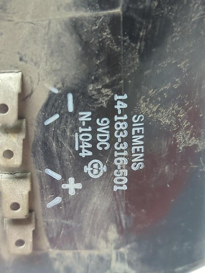 Used SIEMENS,14-183-316-501,COIL 9VDC N-1044 PRE-OWNED