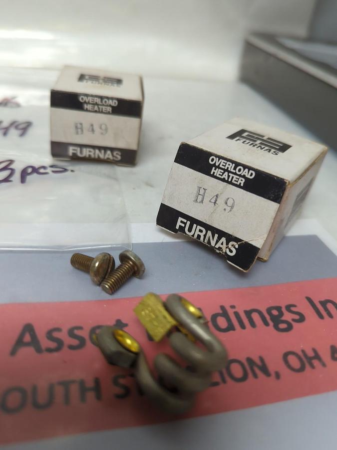 FURNAS,H49,OVERLOAD HEATER ELEMENT LOT OF 3 NOS
